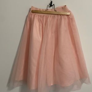 Pink tulle skirt